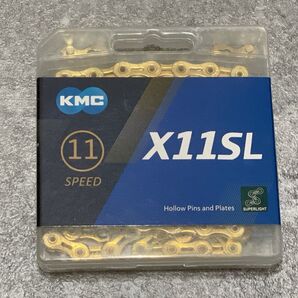 【新品未使用】KMC X11SL 軽量チェーン 11速用 ゴールド