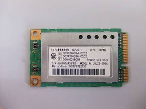アルプス電気 無線lanカード Ugjz6 104b Lanカード 売買されたオークション情報 Yahooの商品情報をアーカイブ公開 オークファン Aucfan Com