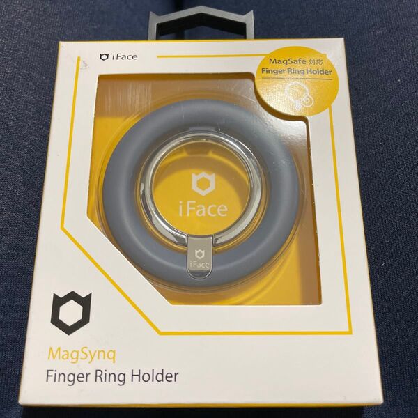 Hamee スマホリング iFACE MagSafe RING (ネイビー) 41-971291
