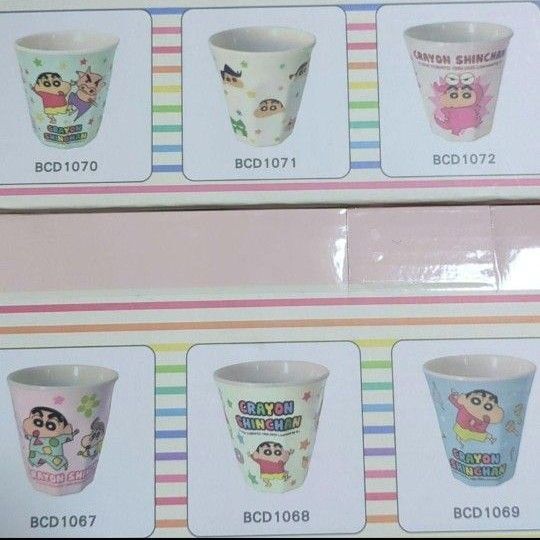 クレヨンしんちゃん メラミンカップ コップ 6種セット