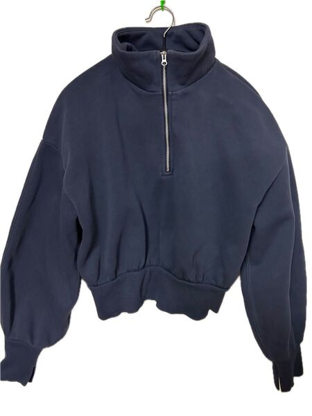 GUショート寸トレーナー☆ネイビーLサイズ美品