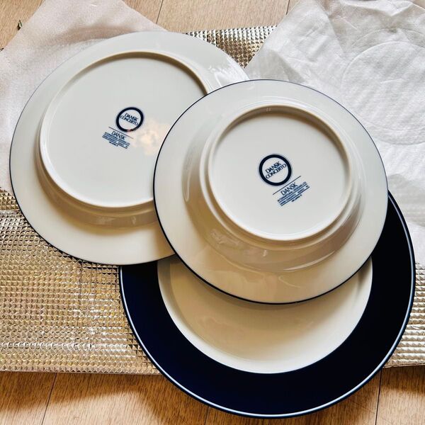 DANSK リム皿 ロイヤルブルー スープ皿
