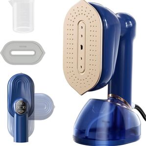 衣類スチーマー ハンガーにかけたまま シワ伸ばし 20秒スピード立ち上 3段階スチーム調節230ml大容量タンク スチームアイロン