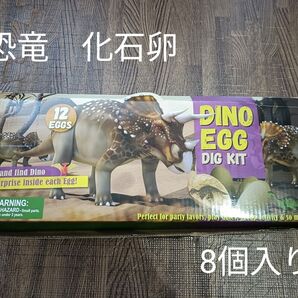 恐竜 卵 化石発掘 フィギュア 8個セット キッズ