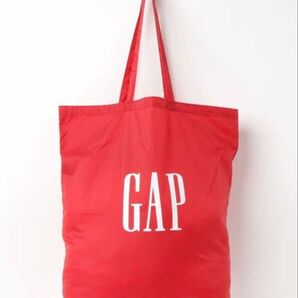 GAP ロゴ エコバッグ★レッド【新品】
