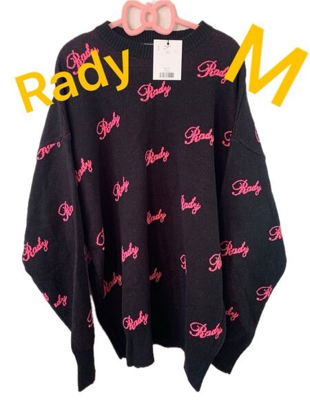 Rady ロゴだらけ ニット セーター オーバーサイズ Mサイズ