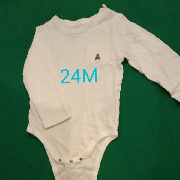 GAP 白 ロンパース 24M