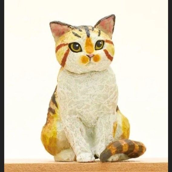 はしもとみお 猫の彫刻 ミケ