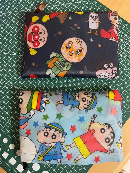 在庫処分!二枚セット!新品 大容量 折り畳み可愛い頑丈エコバッグ