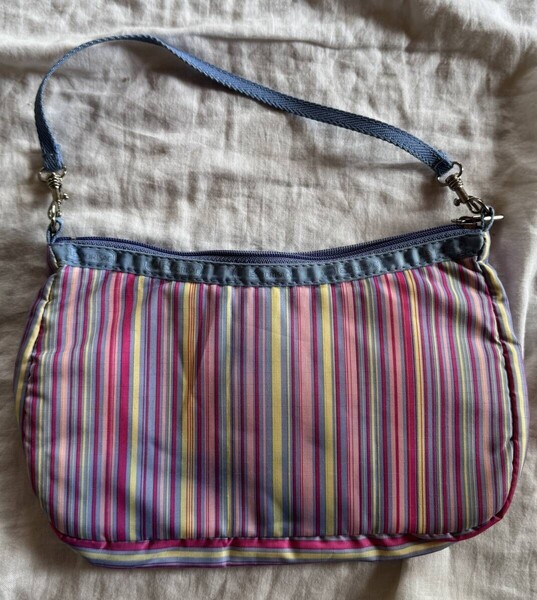 レスポートサック LESPORTSAC ポーチ ハンドバッグ ボーダー カラフル