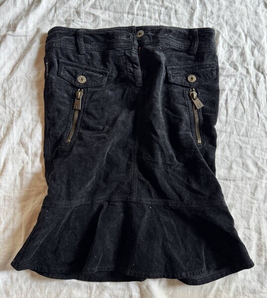 アルマーニジーンズ ARMANIJEANS ミニスカート サイズ38 コーデュロイ マーメイドシルエット