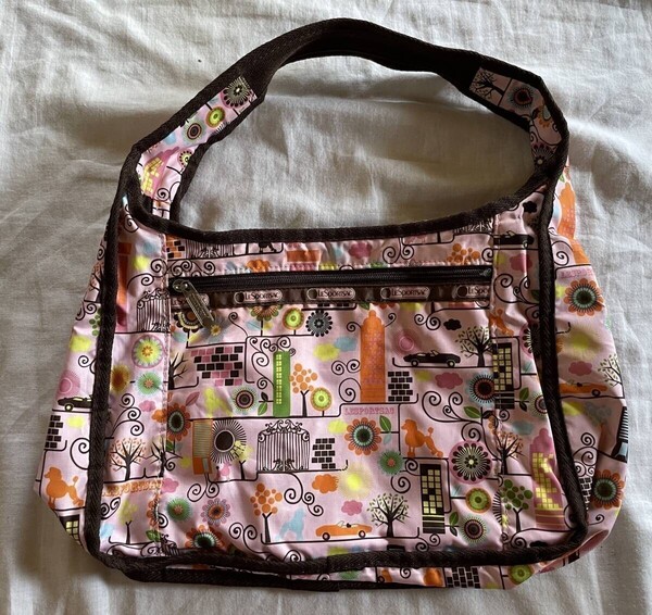 レスポートサック LESPORTSAC ハンドバッグ ポーチ 桃色