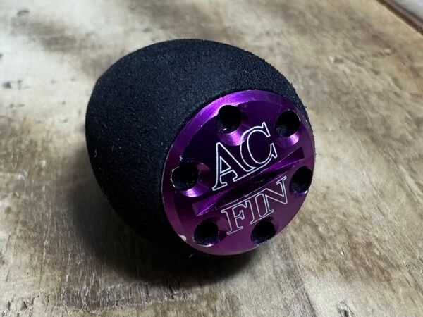 ZPI バレルシェイプノブ ハンドルノブ パープル ACFINロゴ ZPI ハンドルノブ