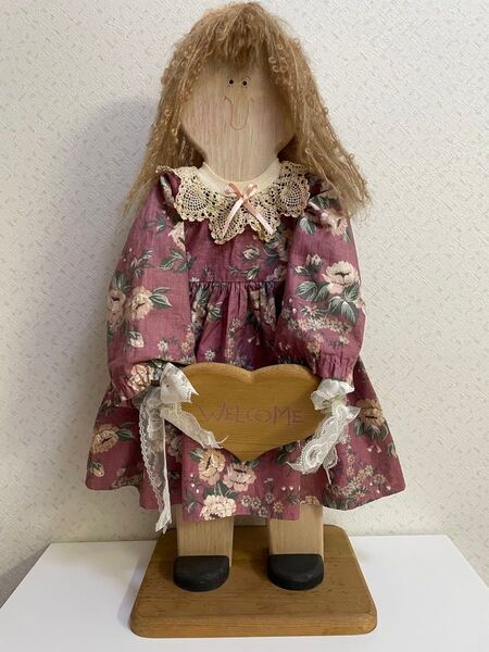 ウェルカムボード 木製カントリーガール