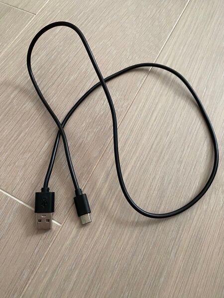 USB Type-A to Type-C ケーブル 80cm(黒)