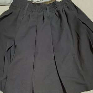 オシャレウォーカー n'OrLABEL スカートに見えるハーフパンツ 黒 M~Lサイズ