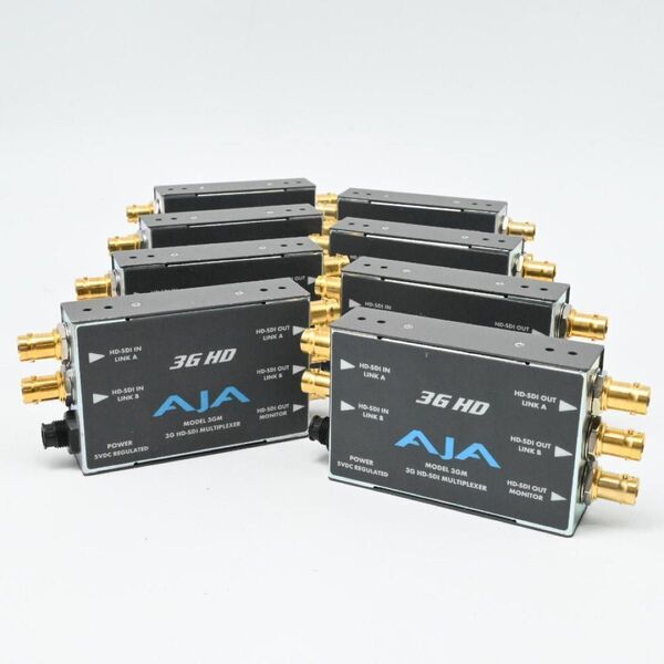 AJA 3G HD-SDI マルチプレクサー 3GM 8台 まとめ売り