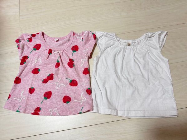 トップス シャツ チュニック 2枚セット 2点セット セット 80