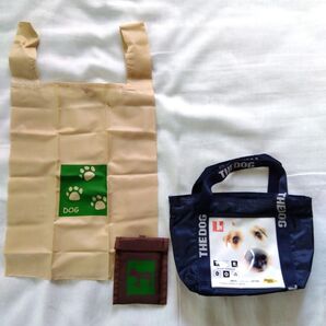 犬 ドッグ ミニバッグとエコバッグ 2点