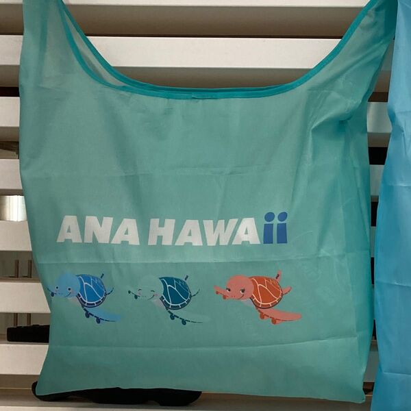 ★ANA ハワイ フライングホヌ マハロラウンジ限定 エコバッグ(グリーン) 新品