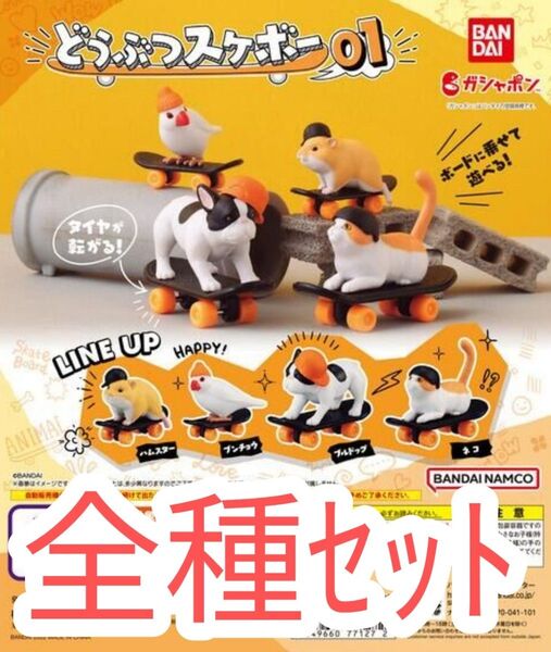全種セット【新品】どうぶつスケボー01 アニマルスケボー ガチャガチャ カプセルフィギュア フィギュア ガチャ カプセルトイ
