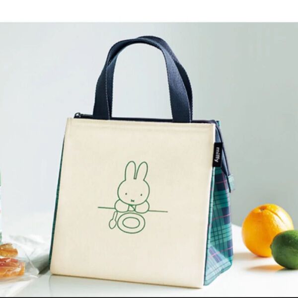 SPRiNG スプリング ミッフィーのチェック柄保冷バッグ