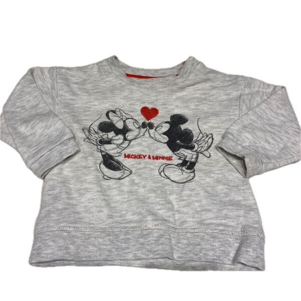 H&M ミッキー&ミニー トレーナー 4-6month 60-70cm