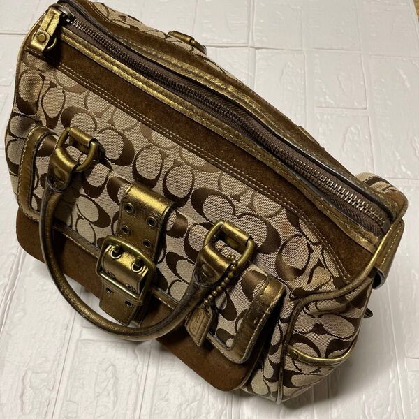 COACH ハンドバッグ ブラウン