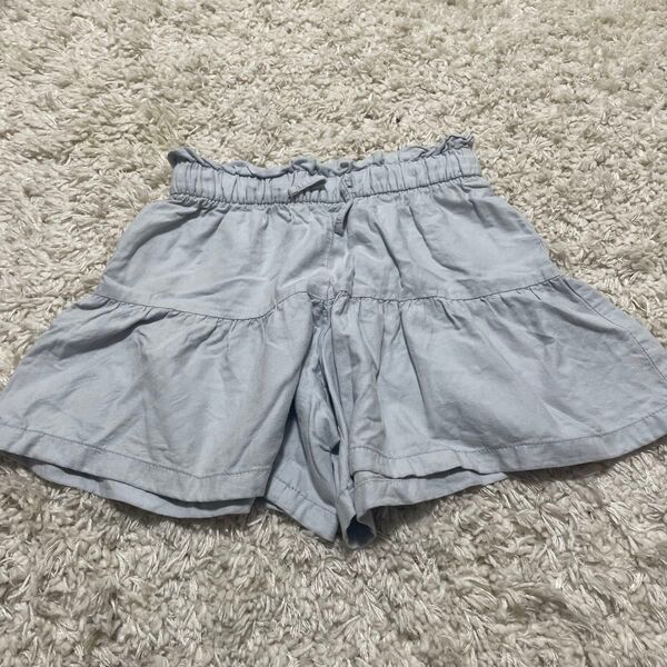 GAP ティアードキュロット 水色 ショートパンツ