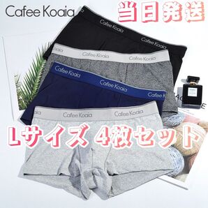 ボクサーパンツ メンズ下着 4枚セット 下着 パンツ 衣類 ファッション XLサイズ(日本サイズのLサイズ) ボクサーブリーフ