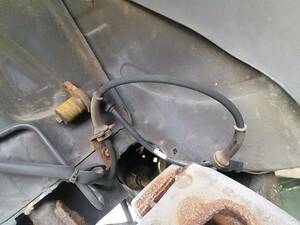 # Alpha Romeo GTV front brake ABS sensor left used part removing Speed master cylinder back booster tanker #