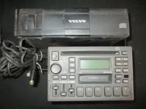 # Volvo V40 cassette tape deck CD changer magazine code wiring used 3533773 9166800 part removing equipped audio speaker #