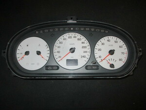 # Renault Megane coupe 16V white speed meter 100km used AF7RD2 7700847786 21578161-2 1998 year instrument panel #