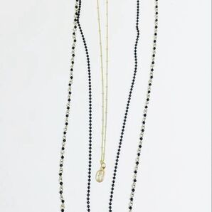 3連 ネックレス アクセサリー ペンダント クロス