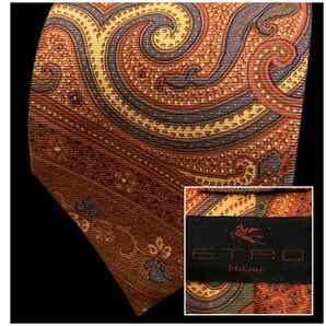 ETRO ペイズリー柄 シルクネクタイ高級ネクタイ新品未使用