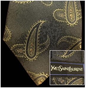 Yves Saint Laurent ペイズリー ネクタイ新品未使用高級ネクタイ