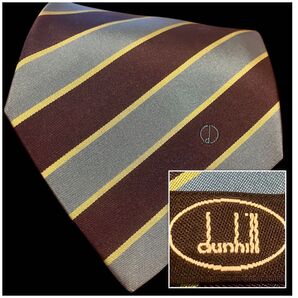 dunhill ダンヒル青のストライプ ネクタイ高級新品未使用