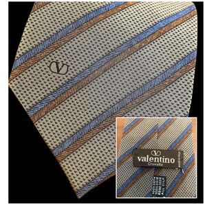 valentino ストライプ ネクタイ高級新品未使用