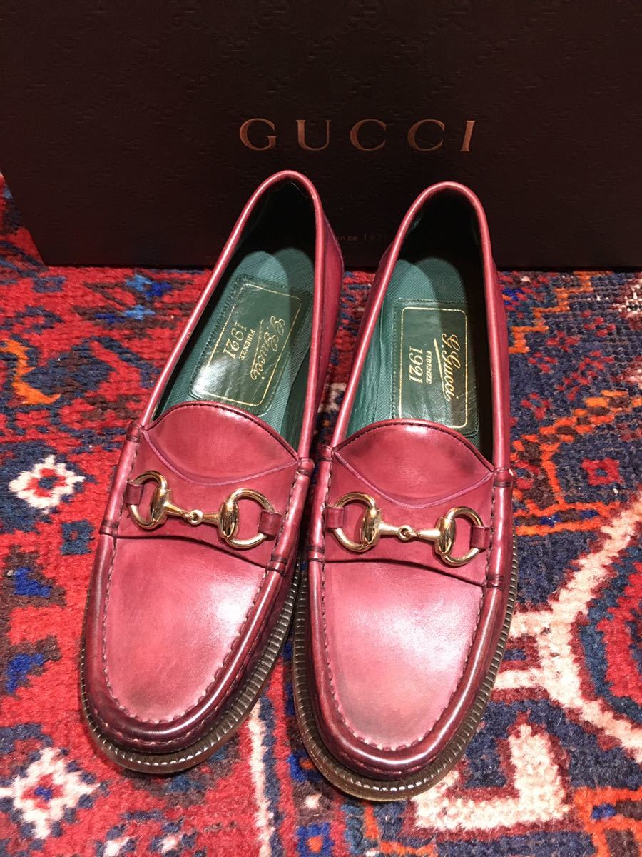 GUCCI グッチ パイソン スネーク レザー ホース ビット ローファー