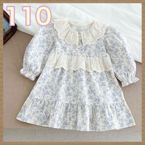 【2025年新作!】ベビー キッズ レース 刺繍 花柄 ワンピース 春