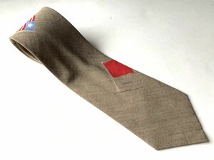 [ beautiful goods ]Karl Helmet Karl hell m necktie Brown tea moroko national flag libe rear national flag rare goods 