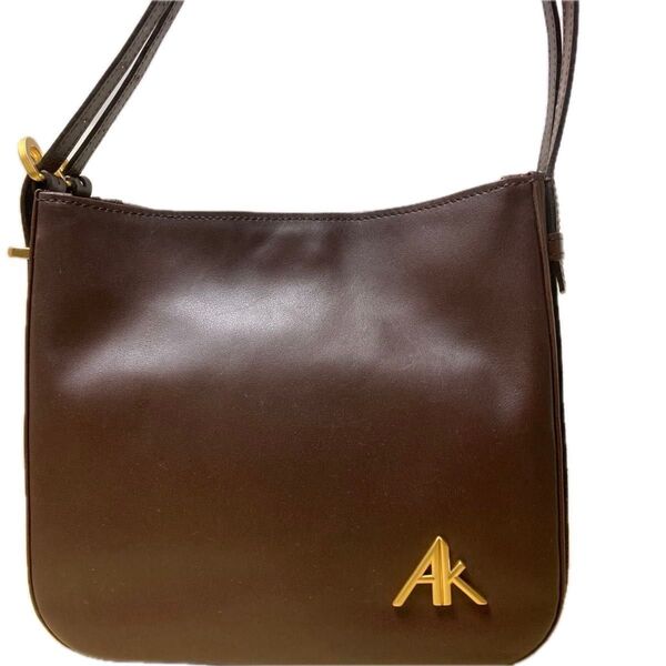 Anne Klein アンクライン バッグ AKロゴ 本革 中古 肩掛け