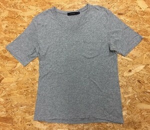 RAGEBLUE レイジブルー M メンズ Tシャツ 胸ポケット付き 無地 ポケT Vネック 半袖 ショートスリーブ カットソー 綿100% ヘザーグレー