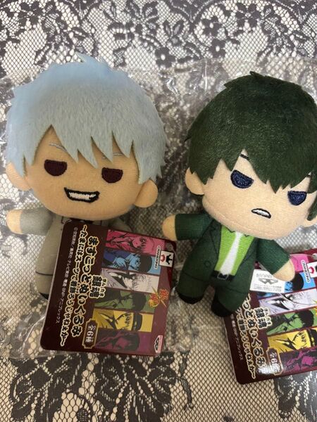 新品 銀魂 ますこっとぬいぐるみ 銀時、土方