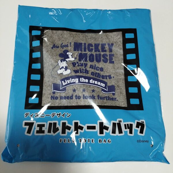 ディズニー ミッキー フェルトトートバッグ