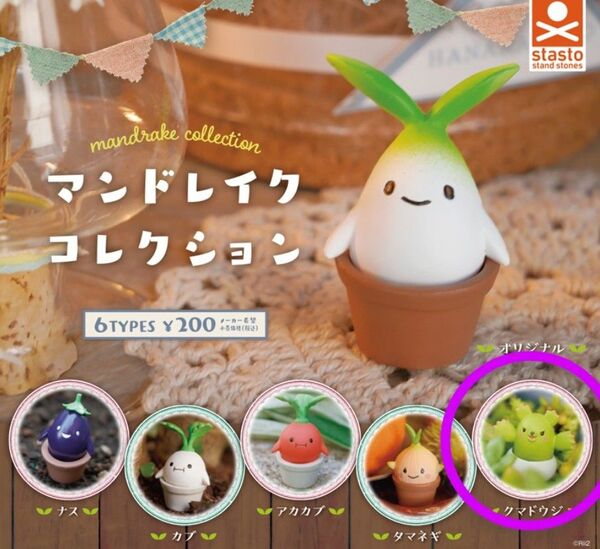 スタンド・ストーンズ マンドレイクコレクション クマドウジ stasto ガチャ フィギュア カプセルトイ ガシャポン