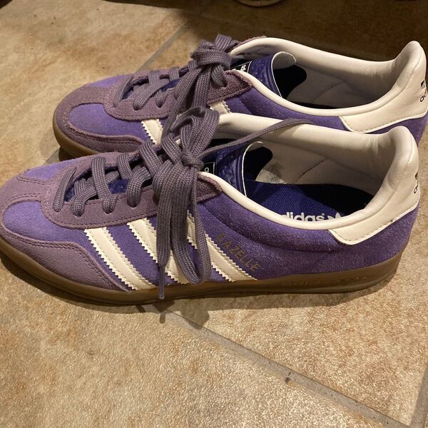 adidas Originals GAZELLE パープル 24.5 ピンク