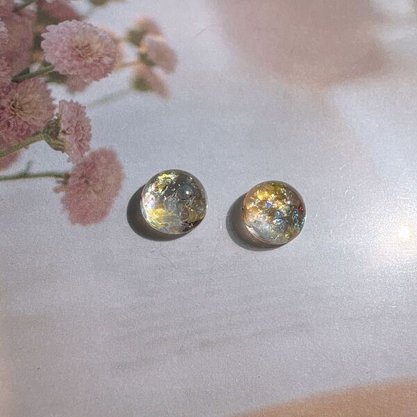 ハンドメイド*Sunlit Drops〜ピアスorノンホールピアス