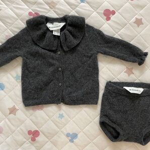 H&M ADORABLES カーディガン ブルマ 4-6M セットアップ カシミア100%