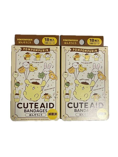 サンリオ キャラクター ポムポムプリン ばんそうこう 2箱セット